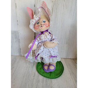 Annalee‎ spring Easter Bunny with parasol umbrella vintage home decor